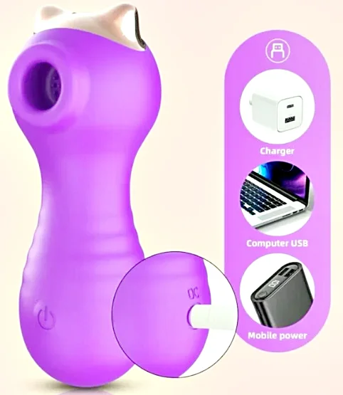 Imagen que muestra al succionador de clítoris Pretty cat recargable